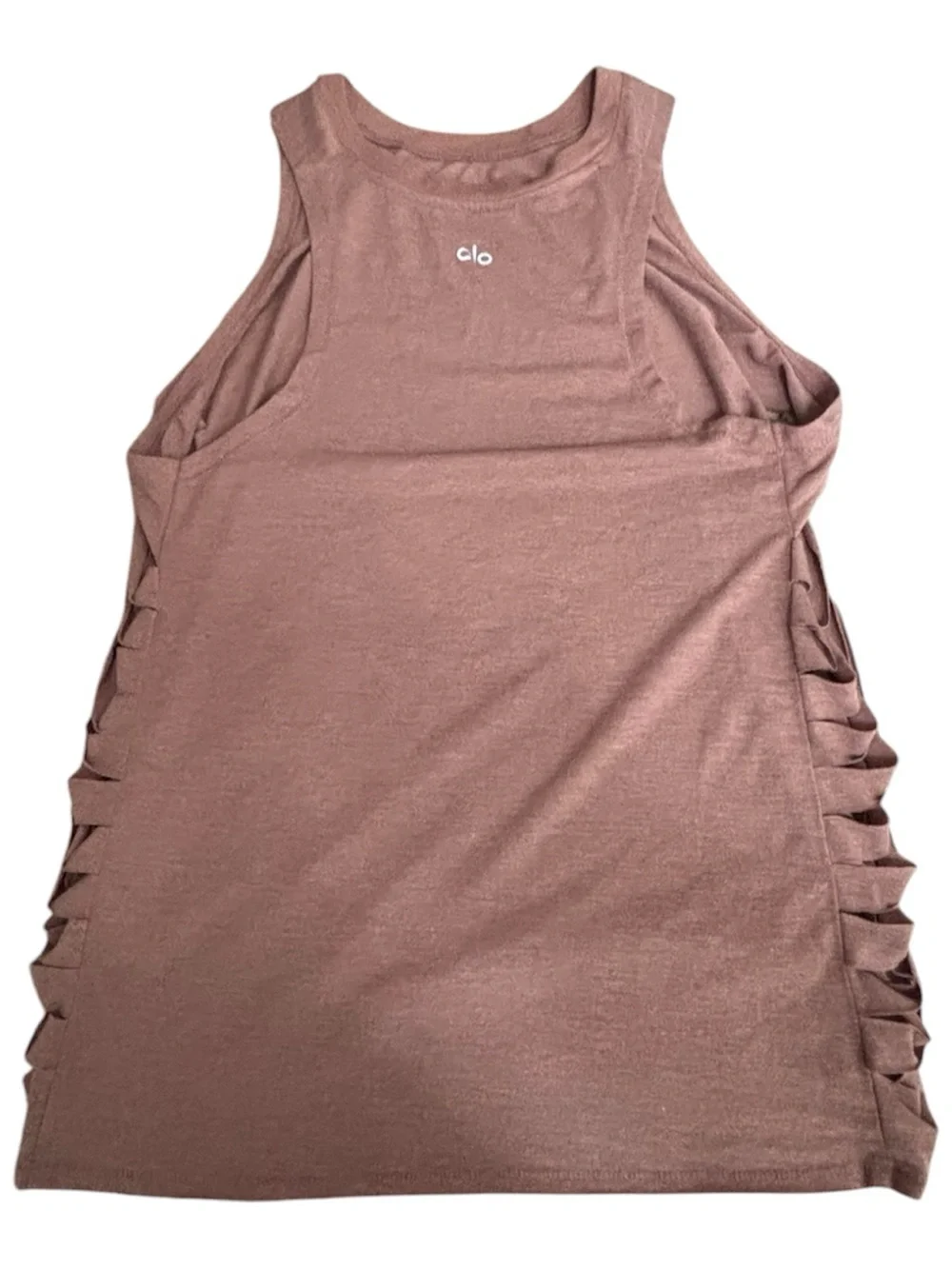 ALO Yoga Sleeveless Blush Pink Cut It Out Muscle Tank Top